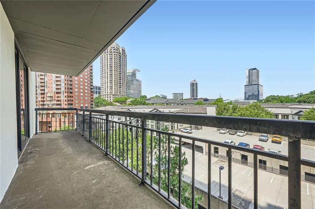 Balcony with a city view