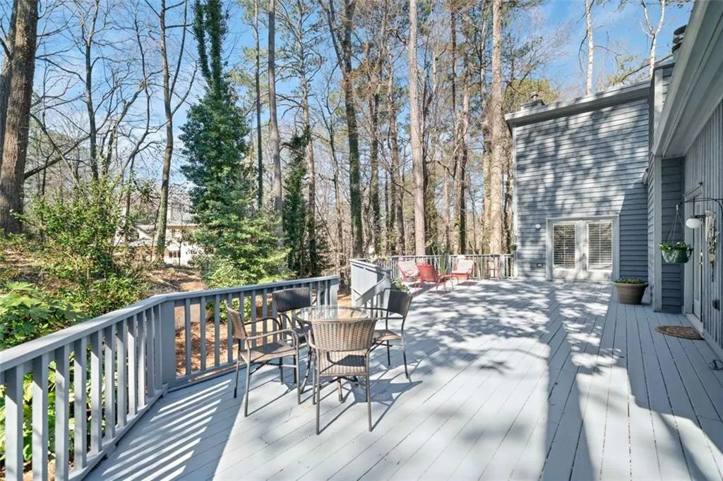 If you love the outdoors this is ideal. Spacious wrap-around deck off main level. Private back yard.