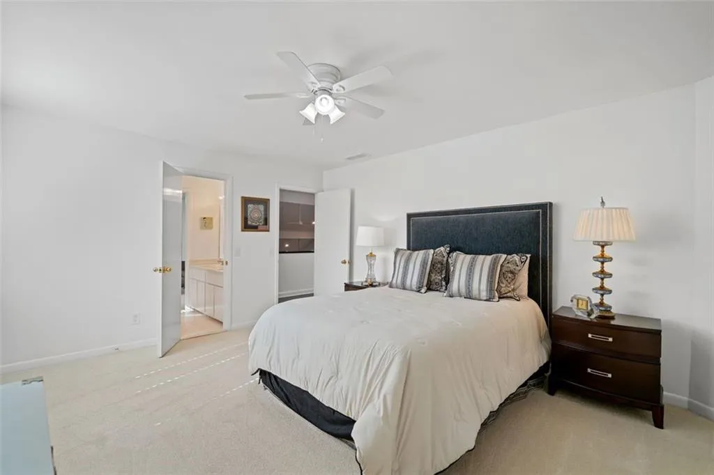 Another view of 2nd of 3 secondary bedrooms that share Jack + Jill bath