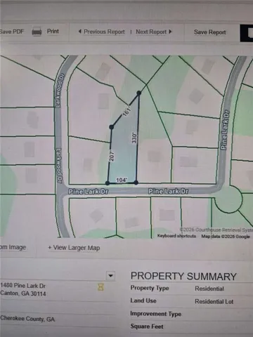 1480 Pine Lark Drive, Canton, Georgia 30114