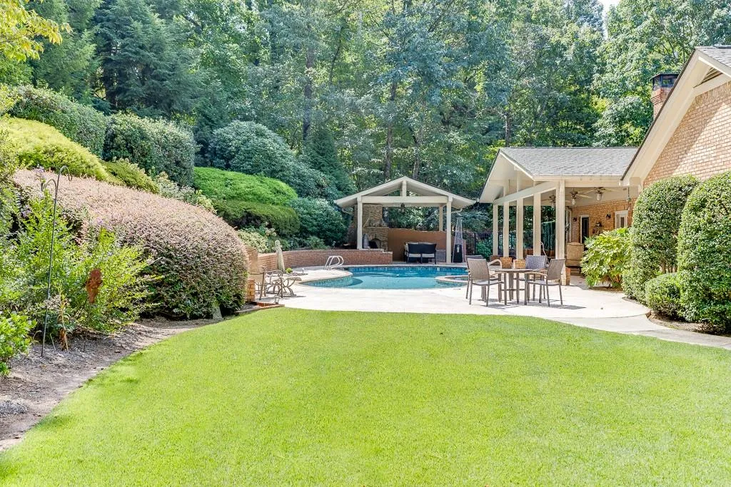 View of yard featuring a patio
