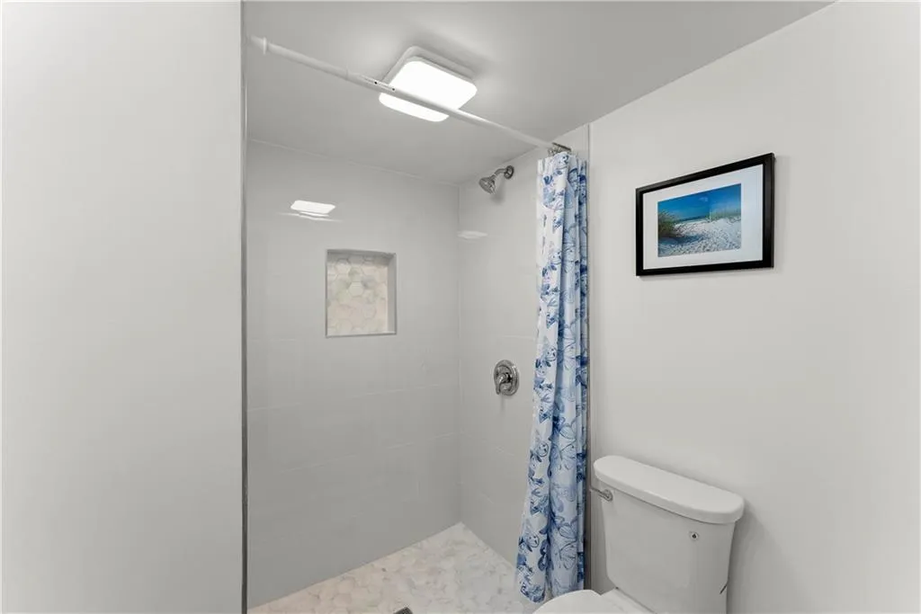 Bathroom featuring a stall shower