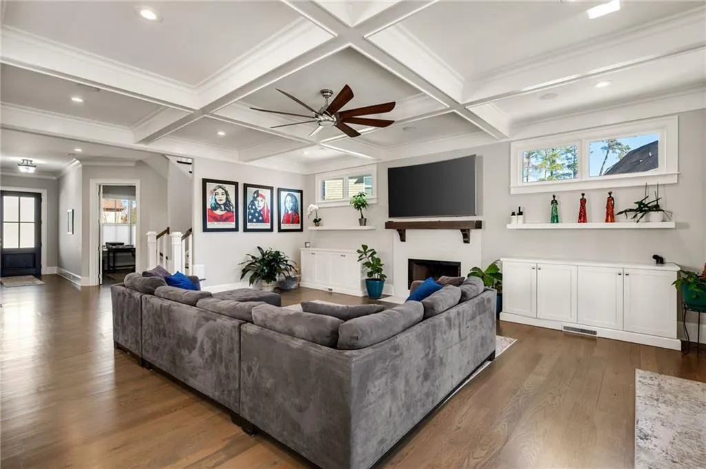 Coffered ceiling