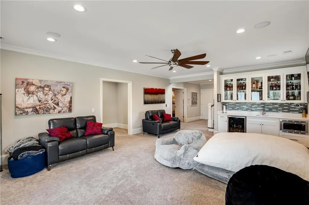 Terrace level family room