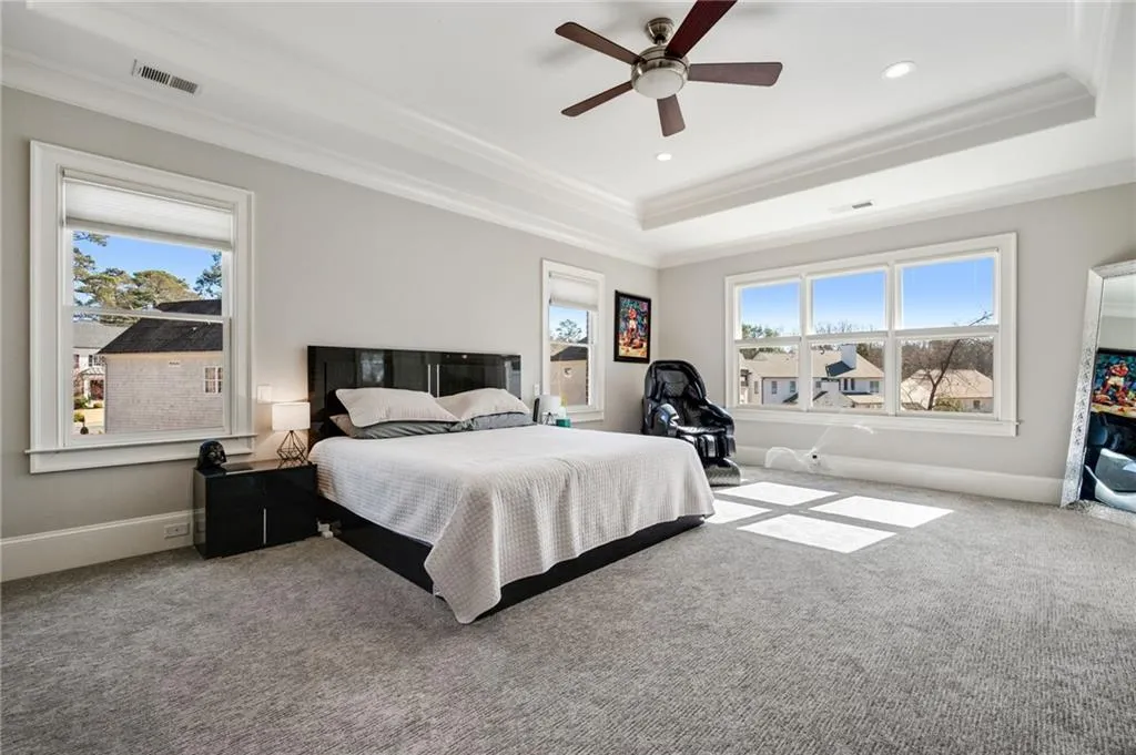 Oversized primary bedroom