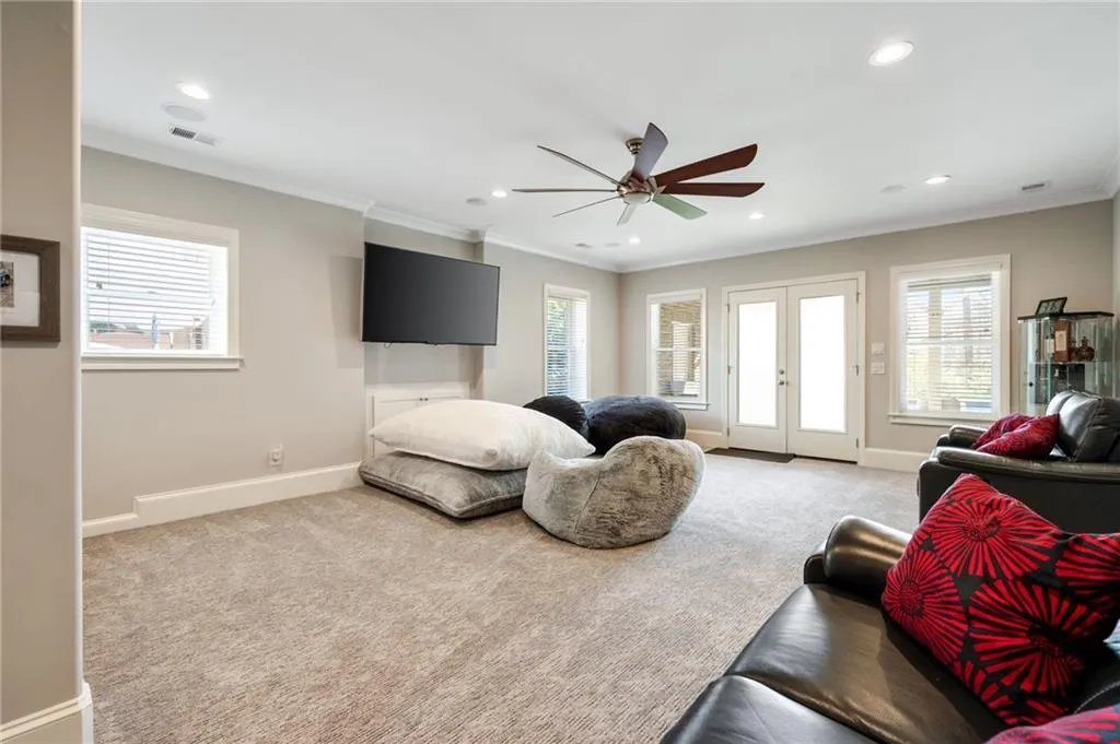 Terrace level great room - perfect for gathering place for teens
