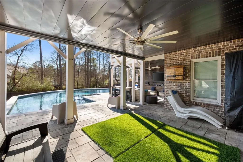 Lower level patio