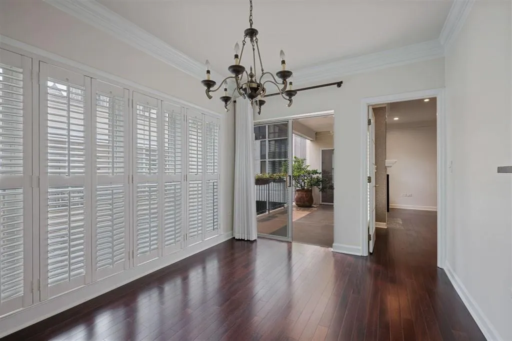 office, sunroom flex space opens to balcony