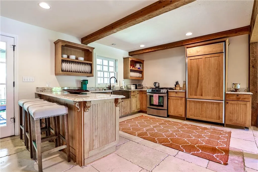 Kitchen in guest quarters.