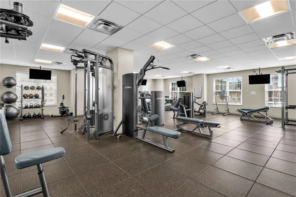 The gym equipment was recently replaced.
