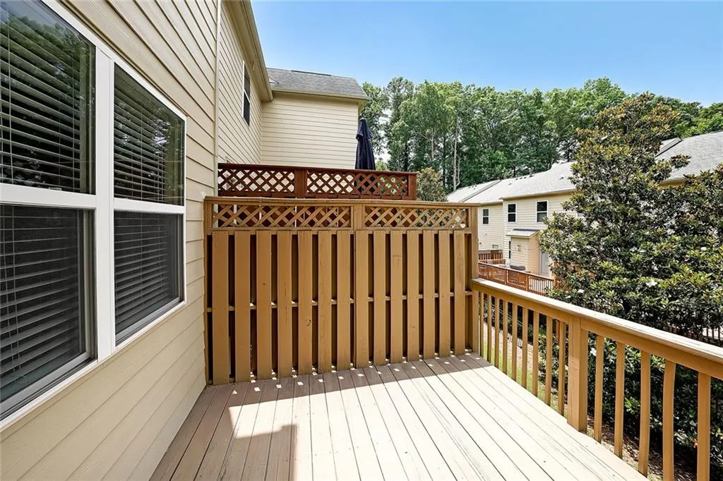 View of wooden terrace