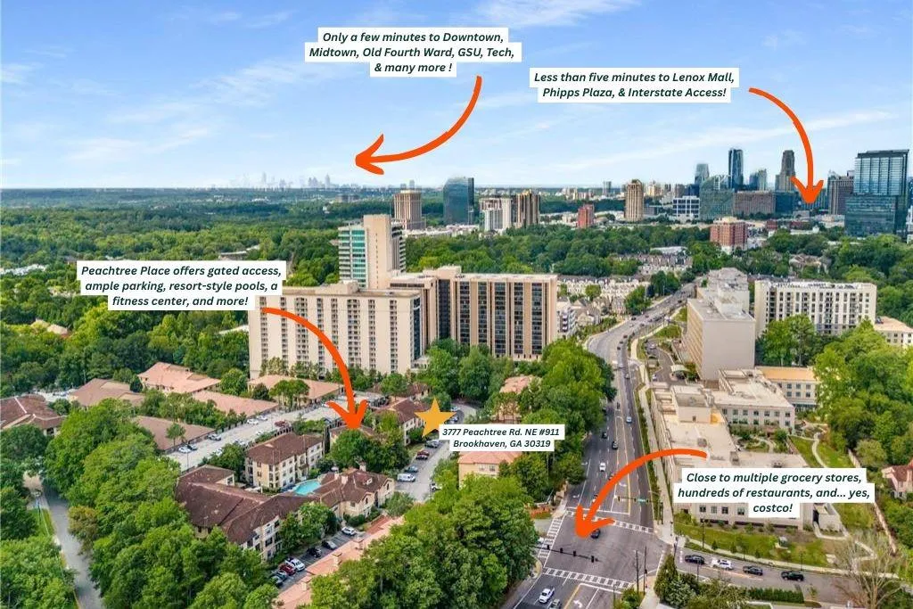 3777 Peachtree Road Ne Unit 911, Brookhaven, Georgia 30319, 1 Bedroom Bedrooms, ,1 BathroomBathrooms,Residential,For Sale,3777 Peachtree Road Ne Unit 911,7654512
