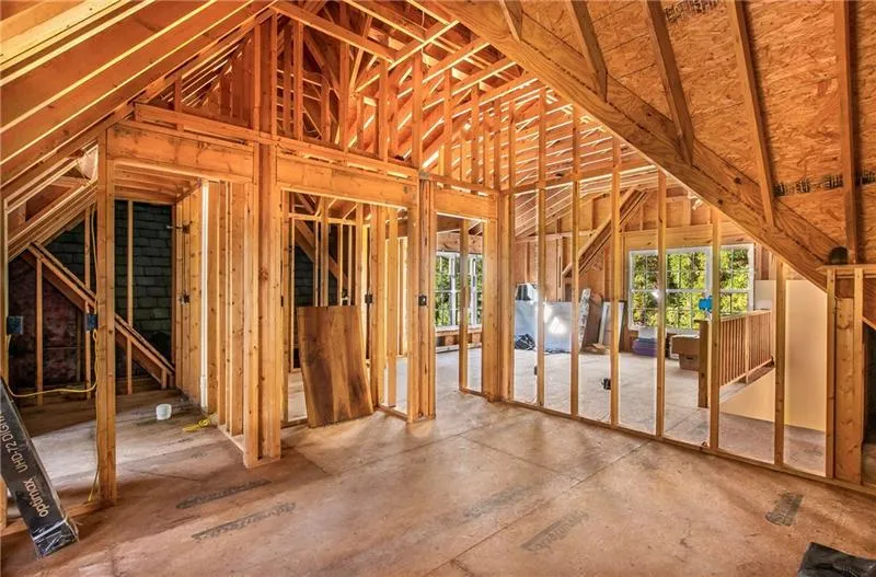 Stubbed for plumbing and wired for electrical