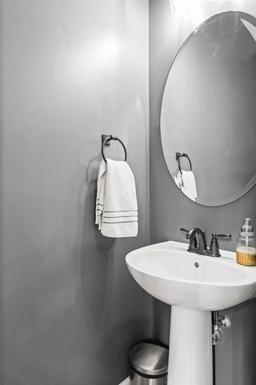 View of downstairs bathroom