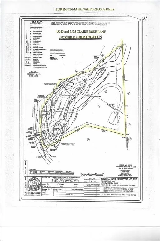 5525 Claire Rose Lane, Atlanta, Georgia 30327, ,Land,Sold,5525 Claire Rose Lane,6991936