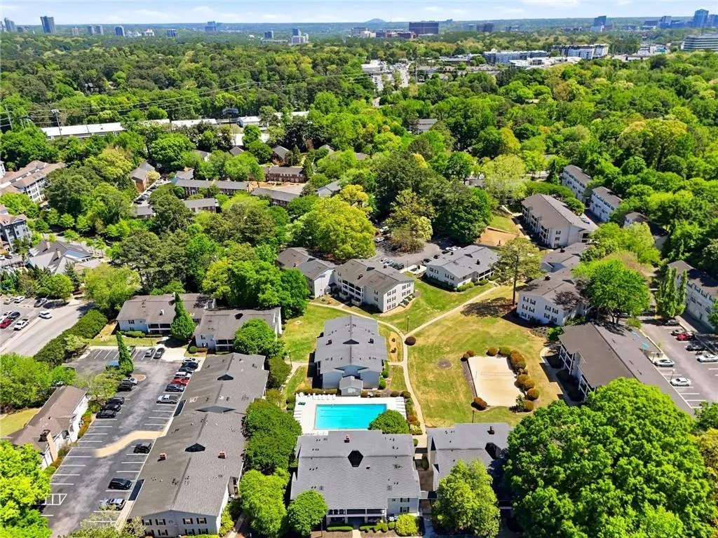 View of urban area with a pool