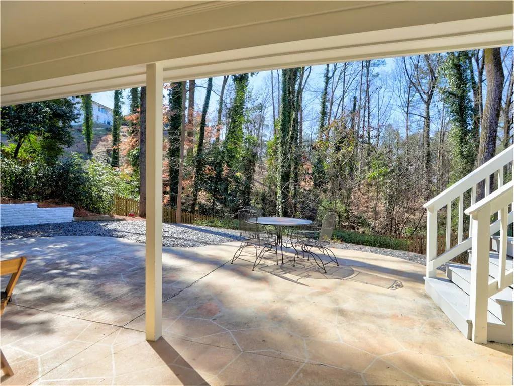 View of patio