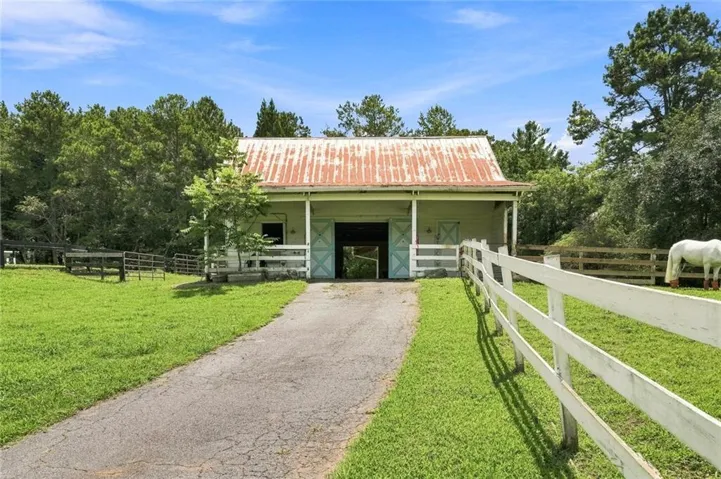 Existing barn with power already run to the structure