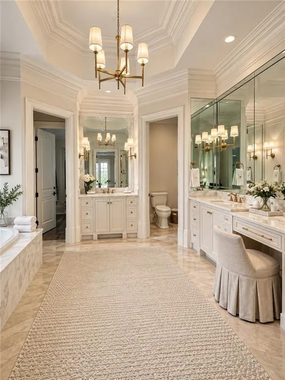 Virtually staged -- Easy update with simply painting cabinetry. Furnishings and decor are digitally rendered