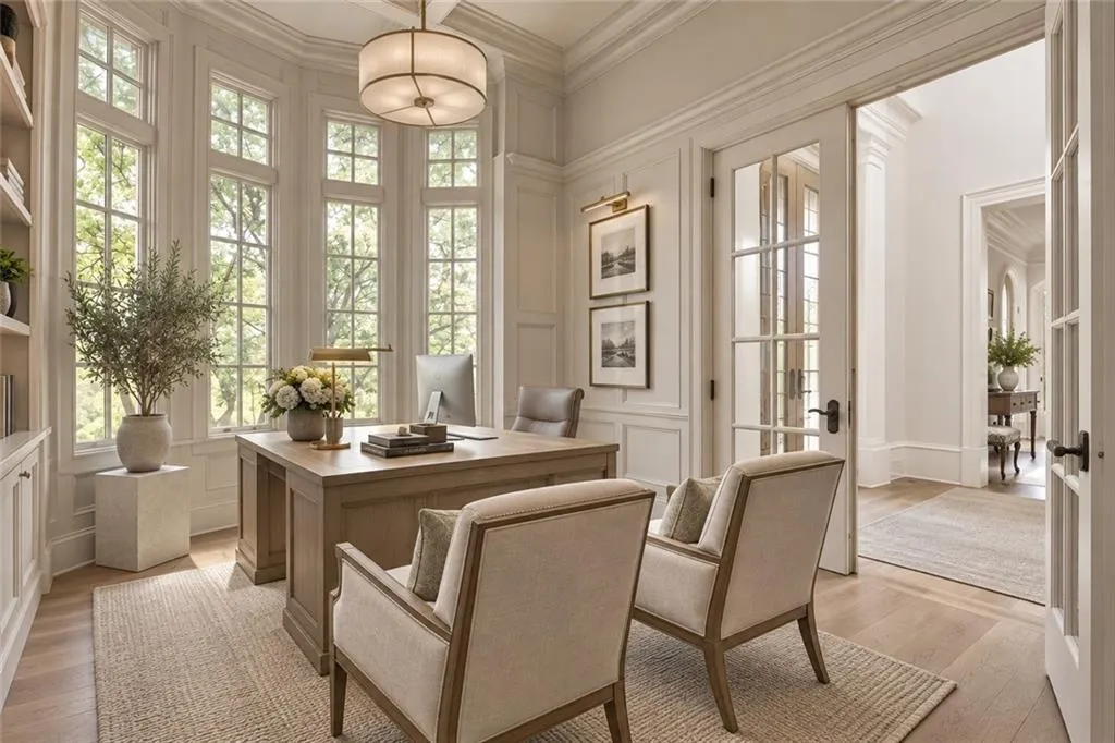 Virtually staged -- PAINTED WALLS, CHANGED MANTLE SURROUND AND CHANGED LIGHTING. Furnishings and decor are digitally rendered