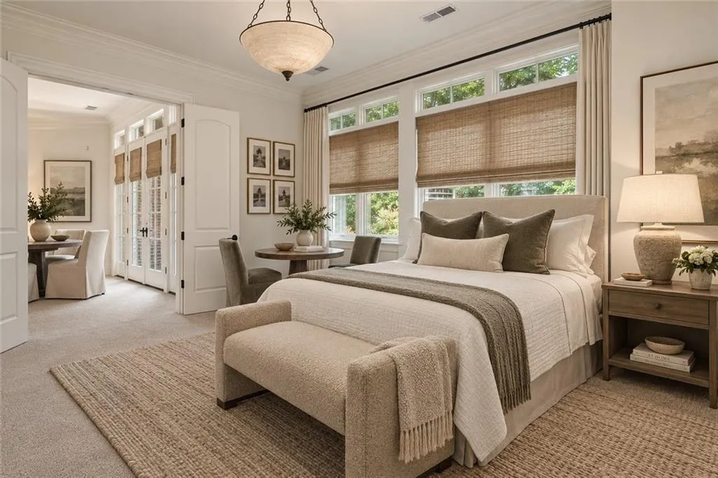 Virtually staged -- Furnishings and decor are digitally rendered