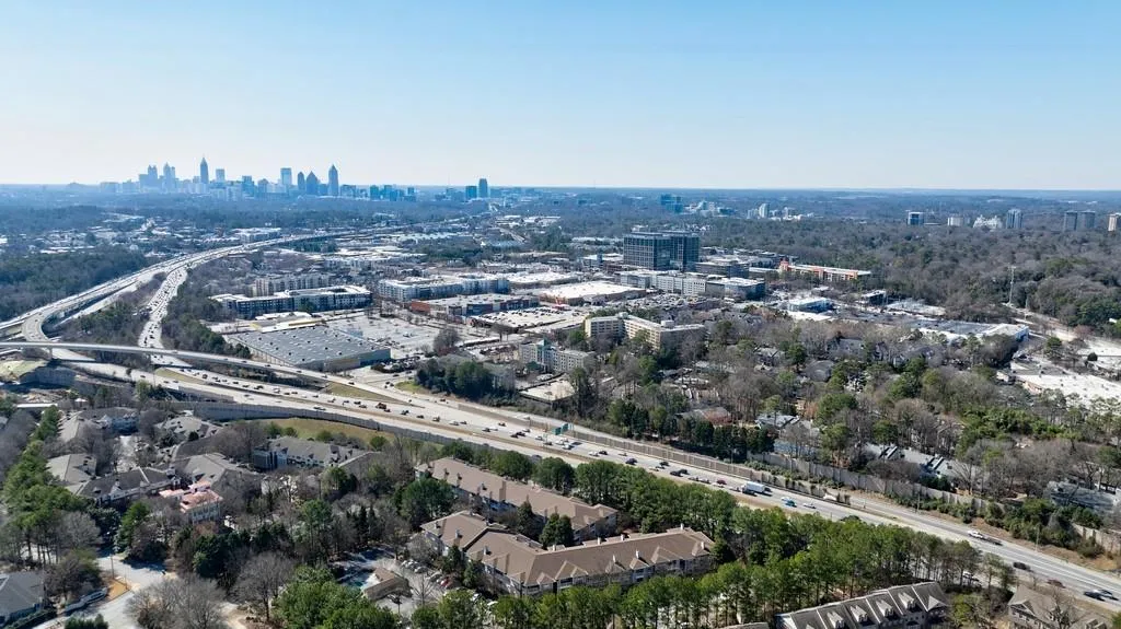 Birds eye view of property