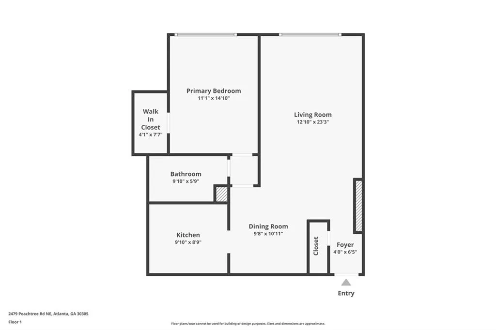 2479 Peachtree Road Ne Unit 506, Atlanta, Georgia 30305, 1 Bedroom Bedrooms, 0 ,1 BathroomBathrooms,Residential,For Sale,2479 Peachtree Road Ne Unit 506,7683191