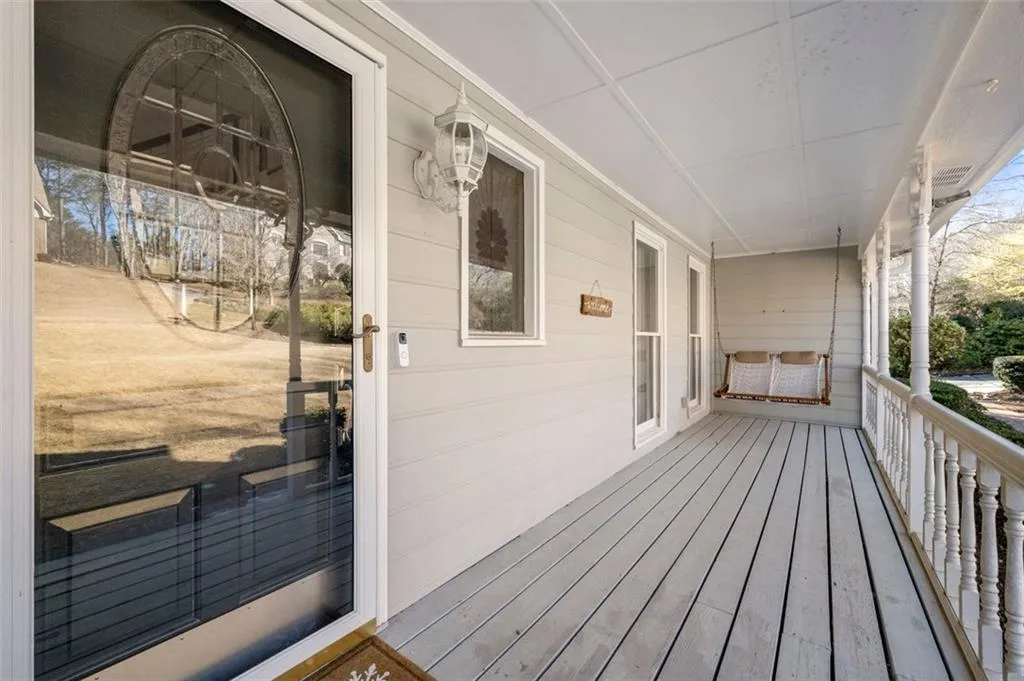 Glass Storm Door and Swing on Porch