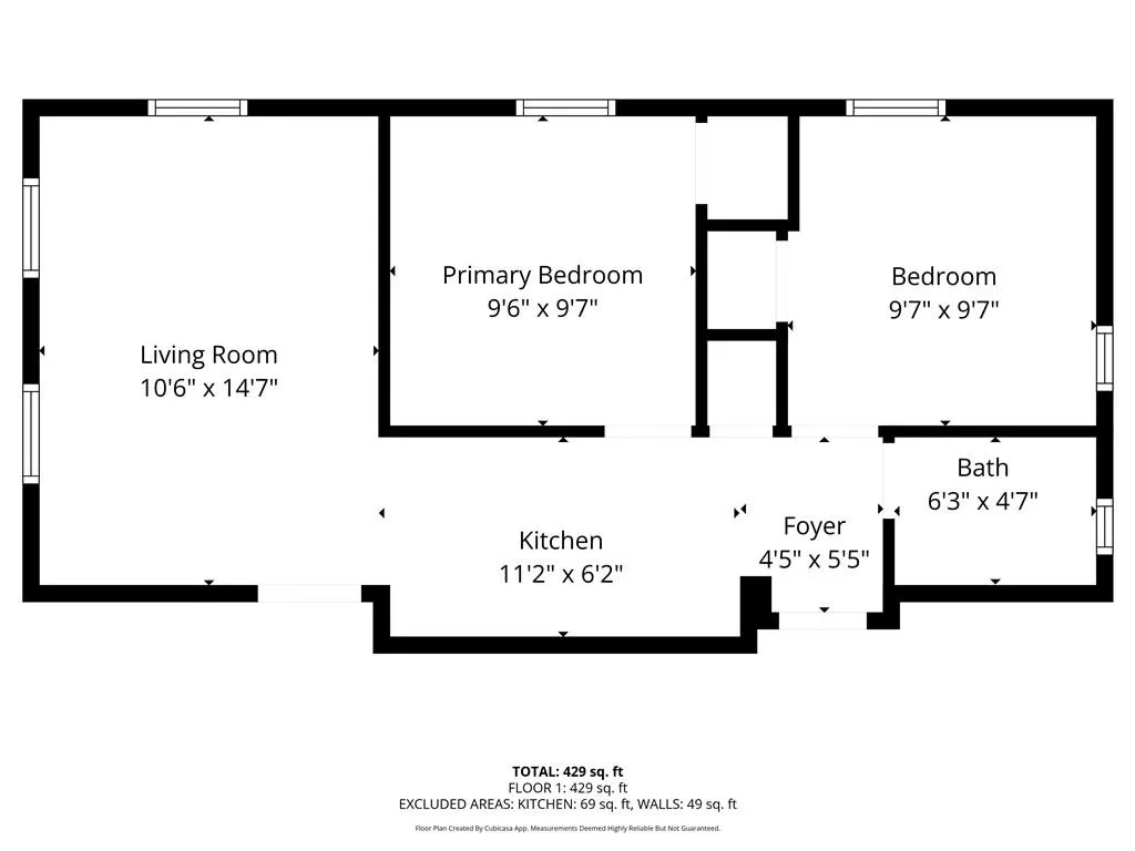 View of floor plan / room layout