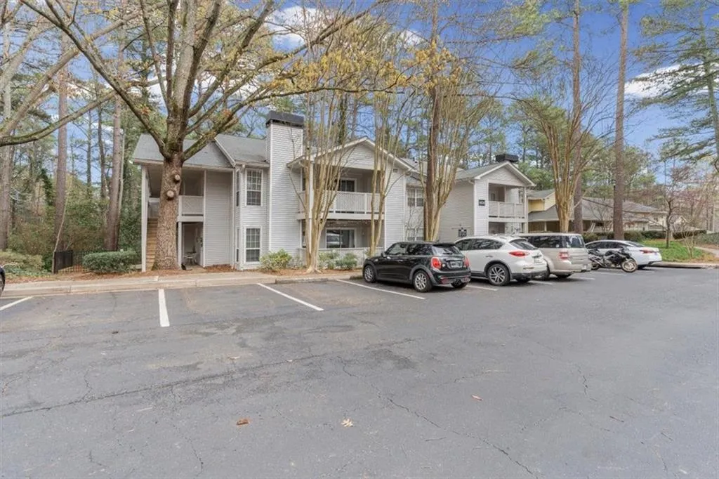 plenty of parking in front of condo