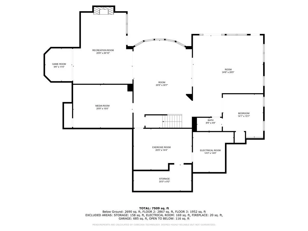 Terrace Level Floor Plan