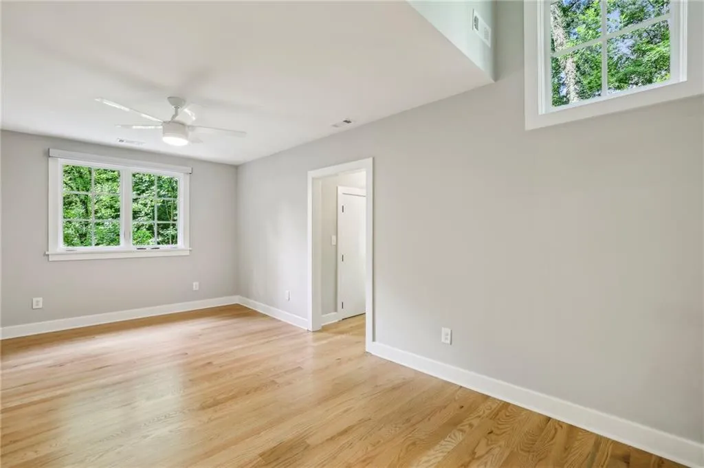 Second upstairs bedroom on the back side of the home