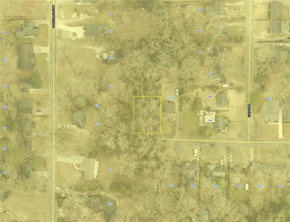 <vacant lot aerial