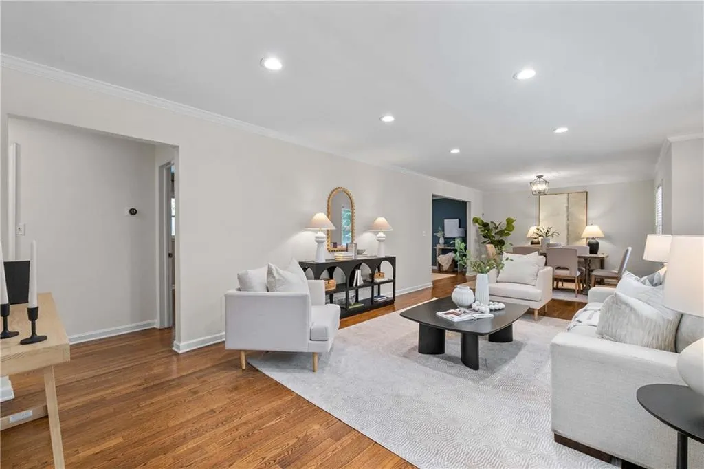 Spacious light filled living room!