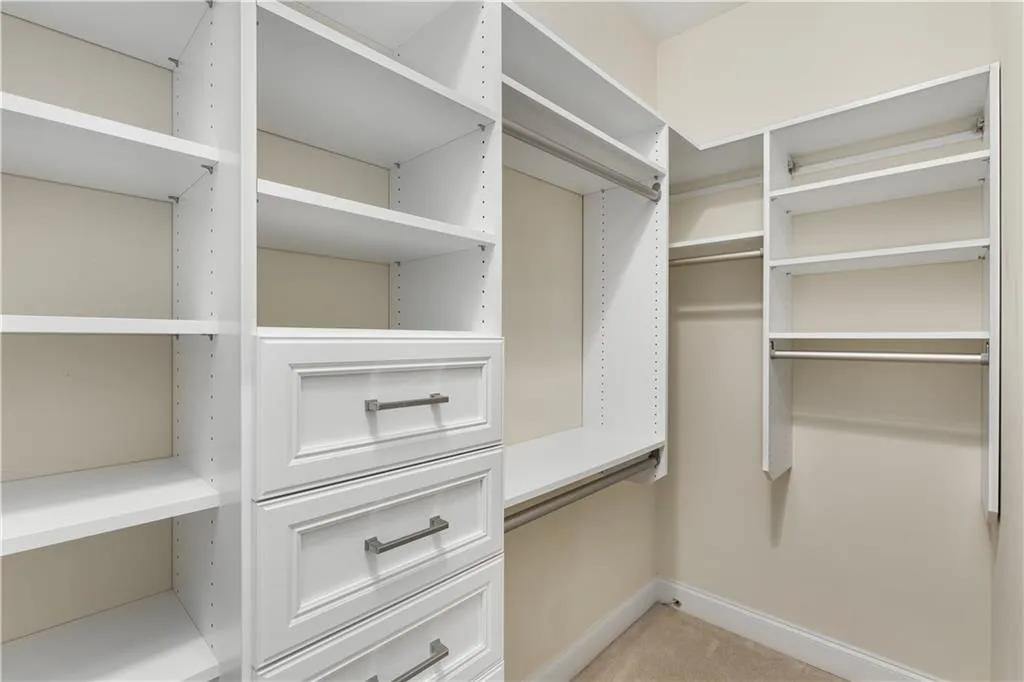One of the 2 walk-in closets in the Primary Suite.