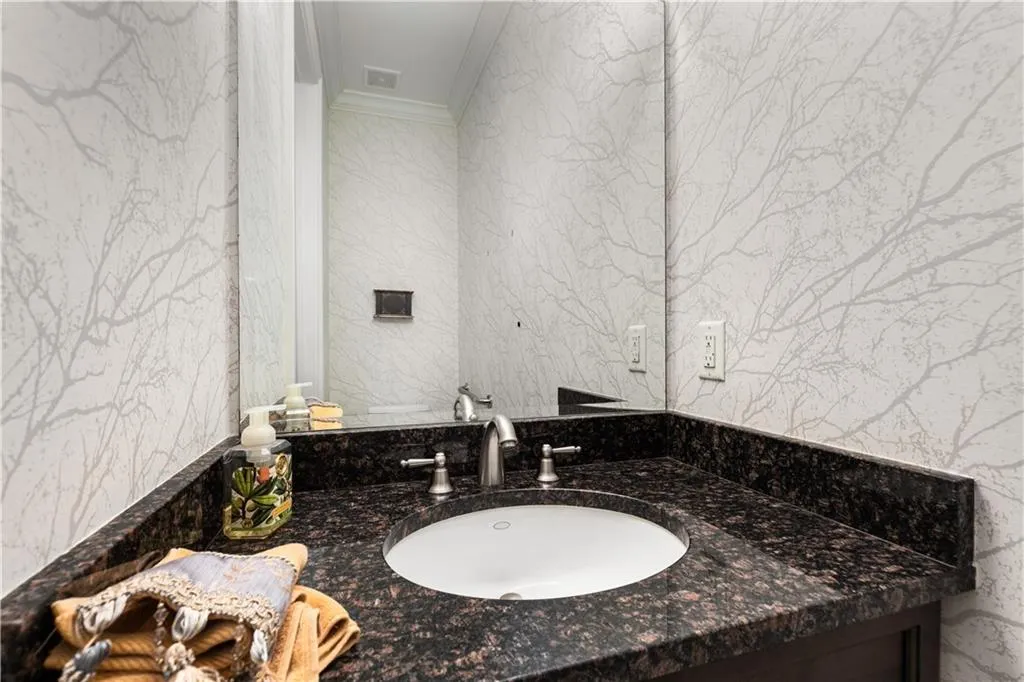 The Powder Room is located off of the Entry Foyer.