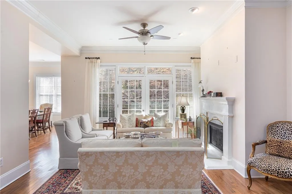 Living Room with view of the Dining Room (BEFORE THE FURNITURE WAS REMOVED).