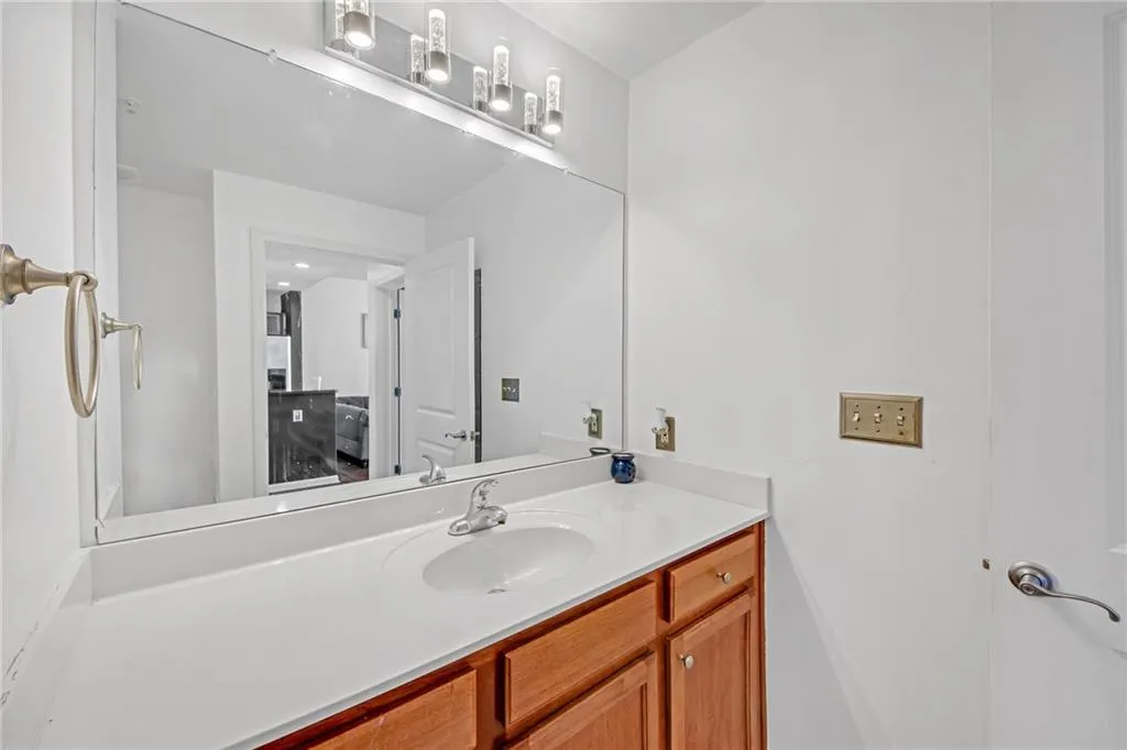 Bathroom featuring vanity