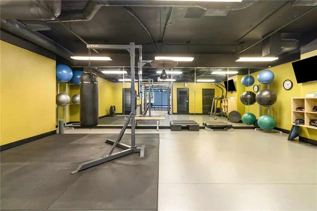 View of workout area