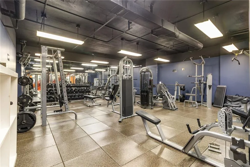 View of workout area