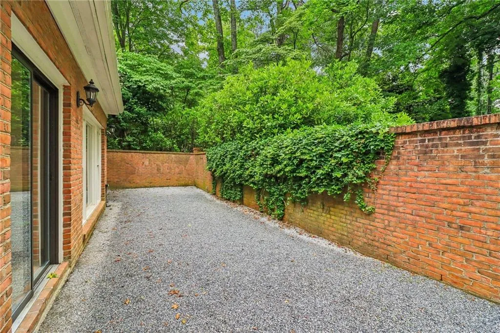 Closest to the kitchen door is a gas line already plumbed for your grill