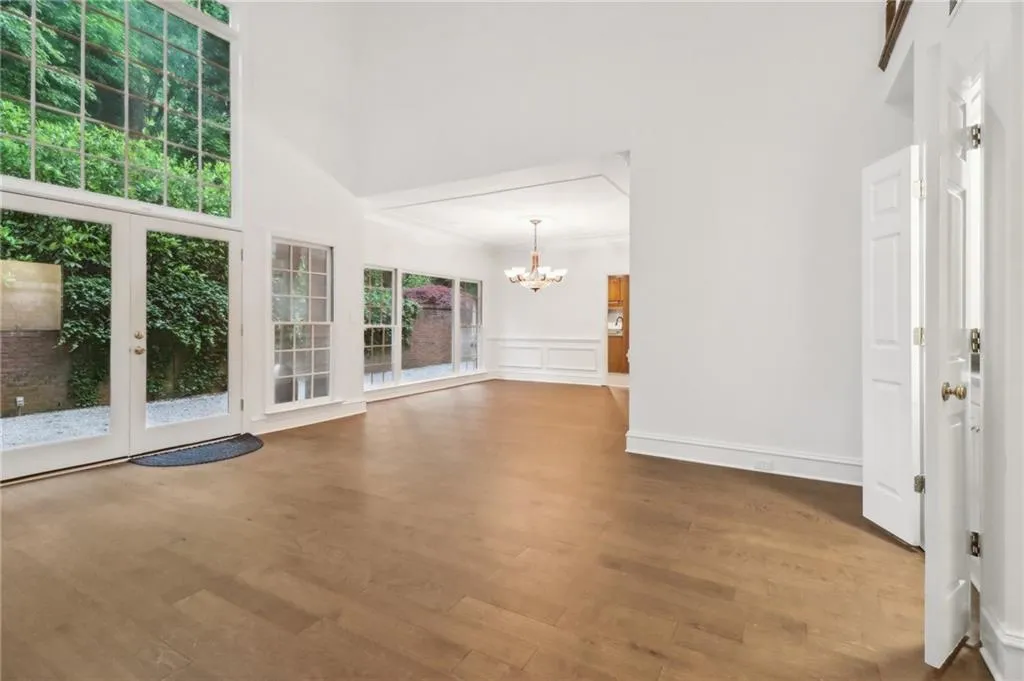 Open to dining area