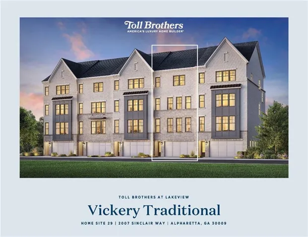 Marketing Brochure. Displaying a multi-unit residential property design with address details