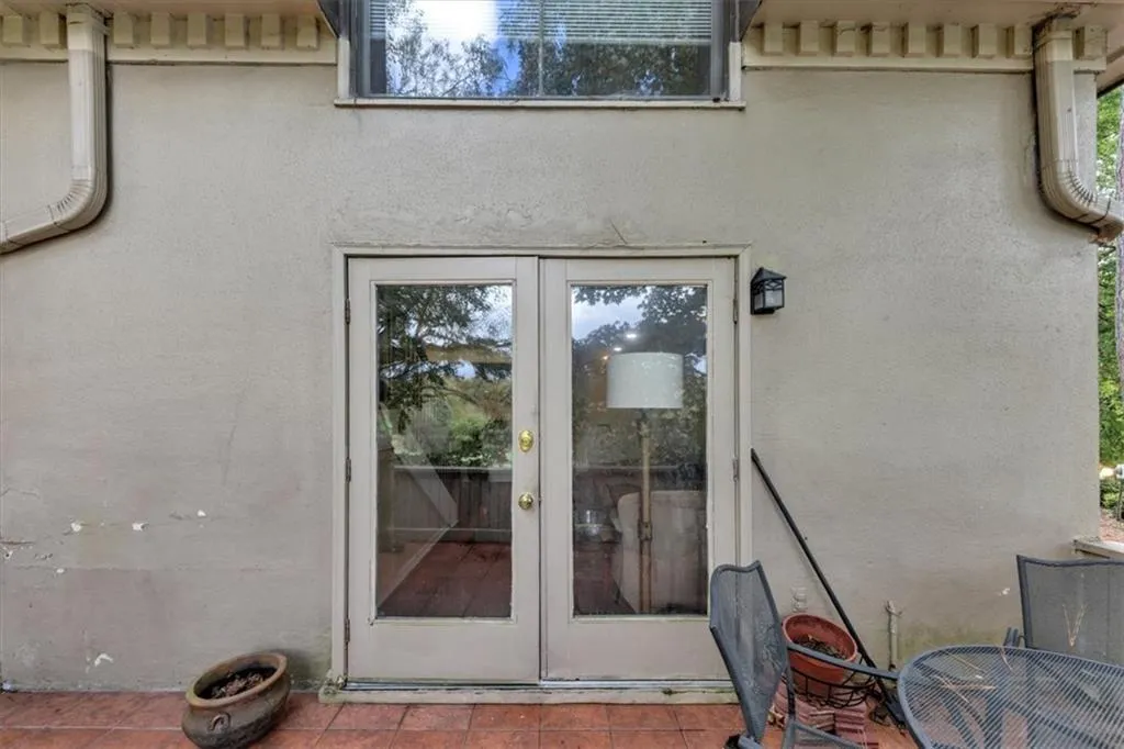 French doors to your private deck