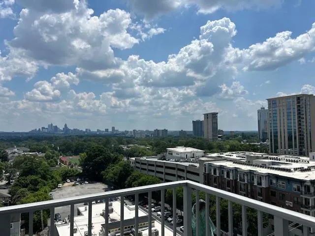 Balcony featuring a city view