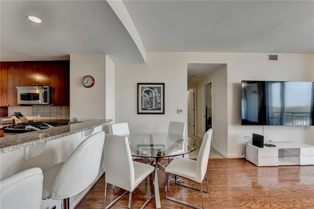 Dining room featuring light hardwood / wood-style flooring