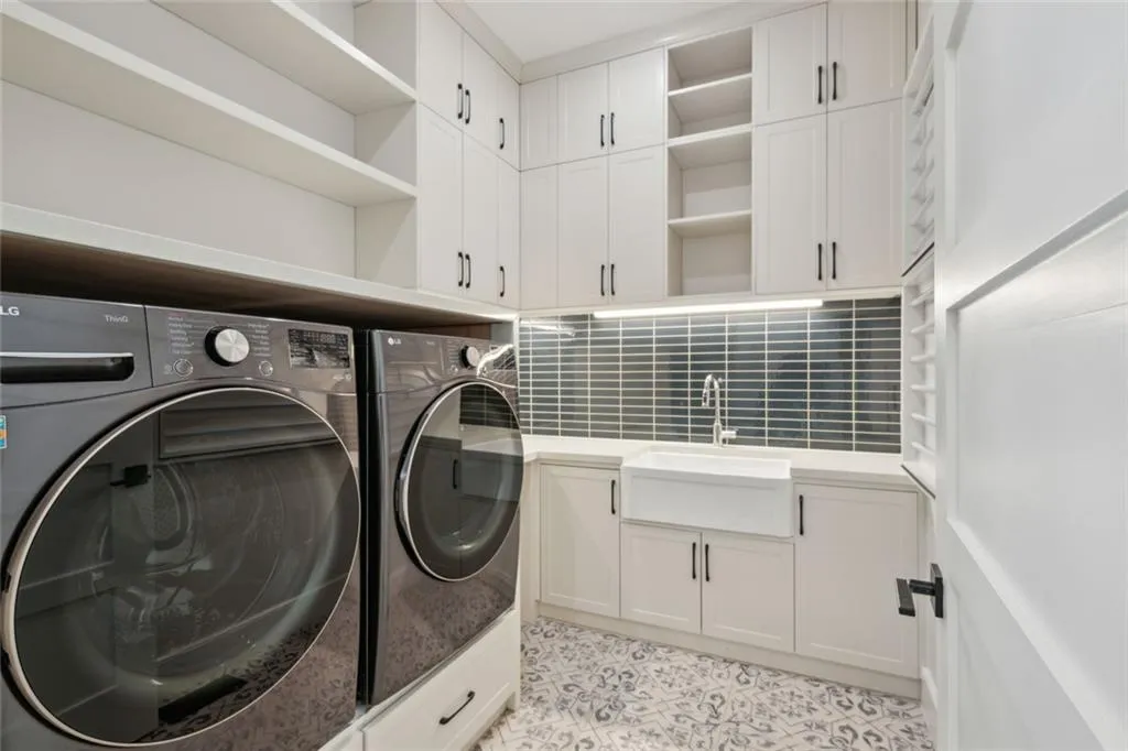 One of two laundry rooms in the main house