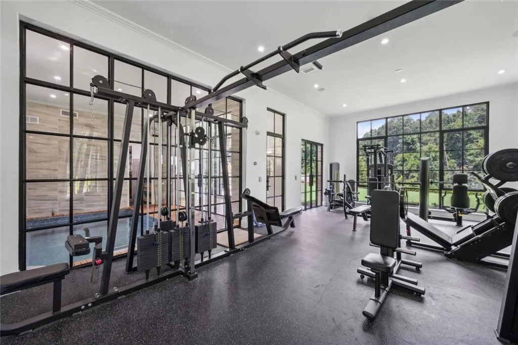 Full gym with all equipment included in the sale