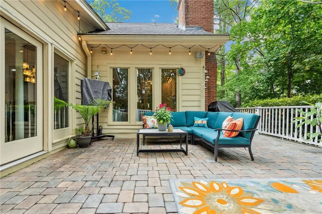 View of terrace with an outdoor entertaining area