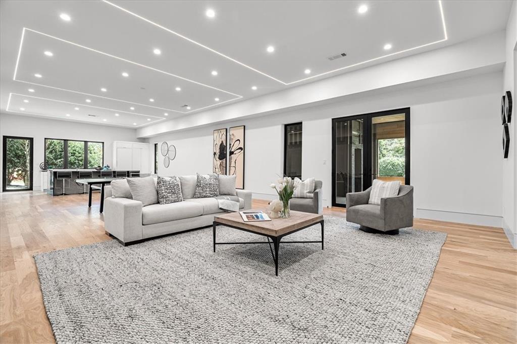 Basement Living and Kitchen area